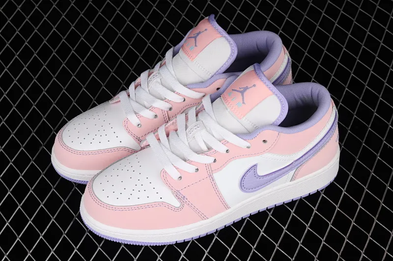 All categories Air Jordan Jordan series basketball shoes Air Jordan 1 Low G version pure original Air Jordan 1 Low AJ1 Joe 1 white purple pink low-top cultural leisure sports sneakers CV9844-600